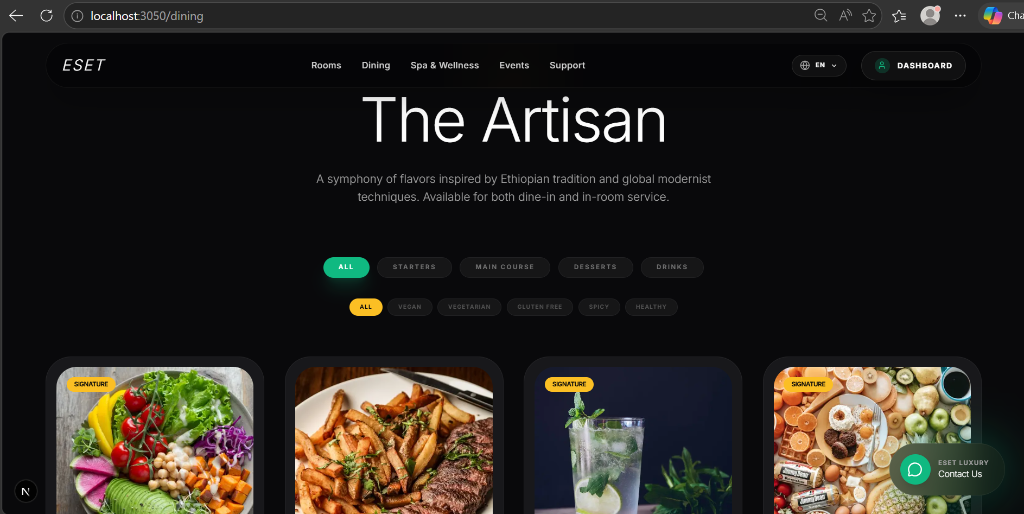 Smart Menu Filtering
